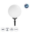 GLOBOSTAR® AGROS 61709 Φωτιστικό Κήπου - Καρφωτό με Ντουί 1 x E27 AC 220-240V Αδιάβροχο IP65 - Λευκό & Μάυρο - Μ40 x Π40 x Υ74cm